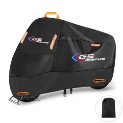 Premium UV Protective and Waterproof Motorcycle Cover - Dustproof Outdoor Protection - XXL XL  200cm (Black)