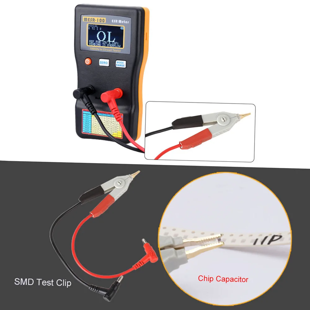 MESR-100 ESR Capacitor Tester Ohm Meter Professional Measuring Internal Resistance of Capacitor Capacitance Circuit Tester Capac 4