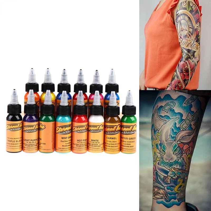 7/14/20pcs 5ml Color Tattoo Ink Tattoo Ink Set Semi Permanent Natural Plant  Pigment For Body Art Painting Pigment Tattoo Ink - Permanent Makeup Inks -  AliExpress