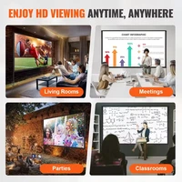 Projector Screen  Stand 100-150in 16:9 4K 1080 HD Portable Projection Screen for Home Office Garden Moive Theater Cinema - Image 5
