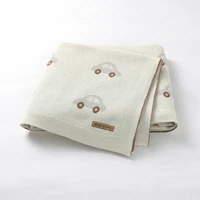 Baby Blankets Knitted Newborn Boys Girls Cotton Stroller Sofa Bassinet Swaddle Sleep Cover Breathable Toddler Infant Throw Quilt