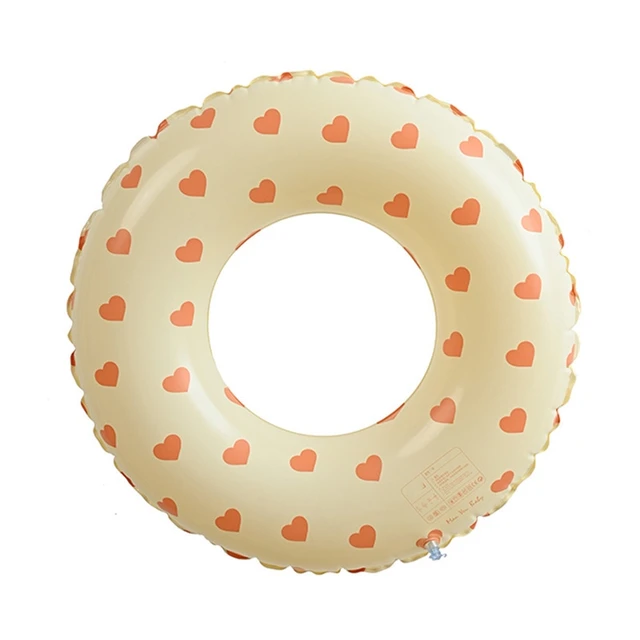 Thickened Kids Retro Stripe Swimming Ring With Arm Floats Olive Design Inflatable Pool Float Babies Children Beach Party Water 5