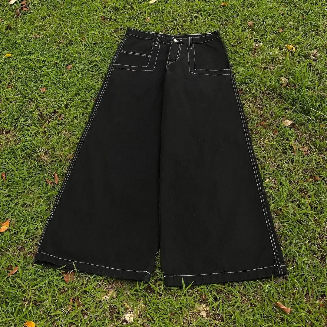 Y2k Retro Wide Leg Baggy Jeans Wexwear Trendy Brand Men Women Harajuku Punk Hip Hop High Waist Jeans Streetwear Denim Pants 5