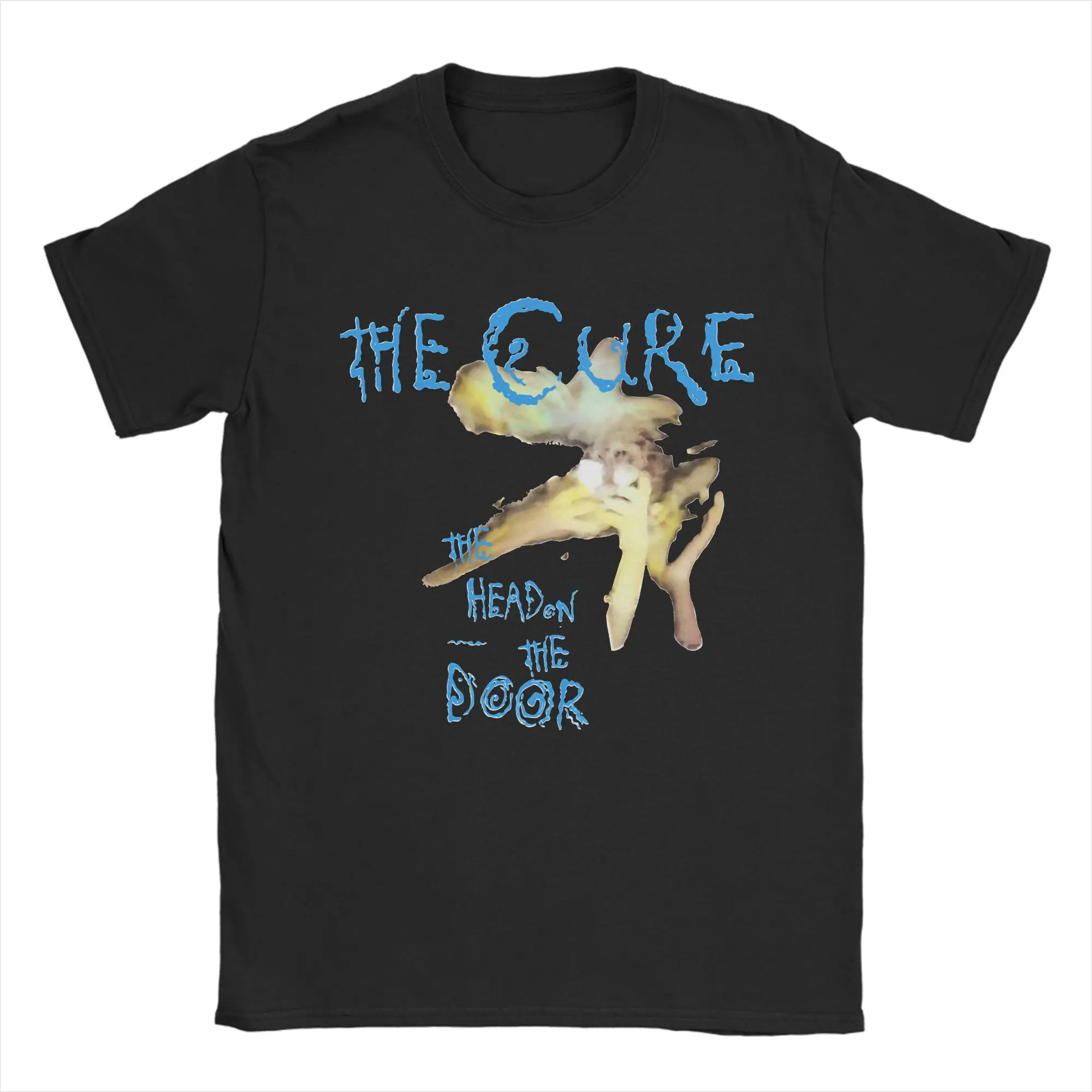 The Head on the Door T-Shirts Baumwolle Neuheit T-Shirt Rundhalsausschnitt The Cures 
 Retro Wave Tees Kurzarm Kleidung Original