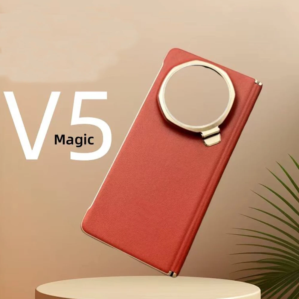 Luxury Leather Slim Shockproof Phone Case with Kickstand