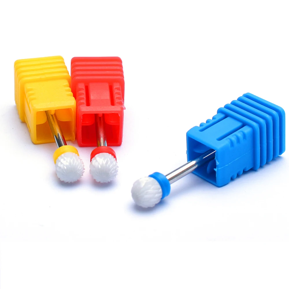 Nail Drill Bits Flame Ceramic Cutters for Manicure Electric Pedicure Nail Bits Gel Polish Remover Files Burr Nail Accessories - 6