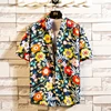 2024 New Men's Short Sleeve Hawaiian Shirt One Button Casual Versatile 3d Printed Loose 1