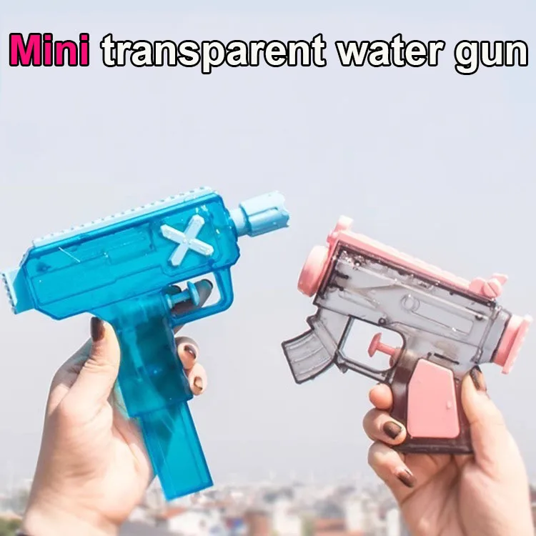 MINI Transparent Water Gun Toy Children's Water Spray Toy Gun Children's Outdoor Playing