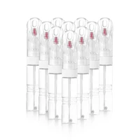 20ml 100pcs/lot (without printing) Kimcci Dotted Pen+Drawing Pen Nail Art Tools 2 IN 1 Needle Brush Dual-use  Empty Bottle 1