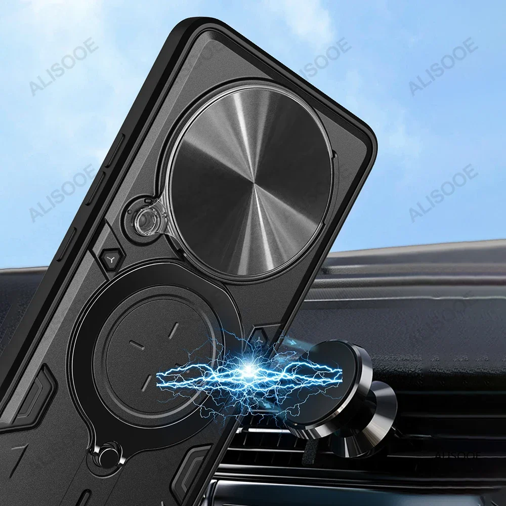 Slide Camera Protection Case with Ring Stand and Back Cover