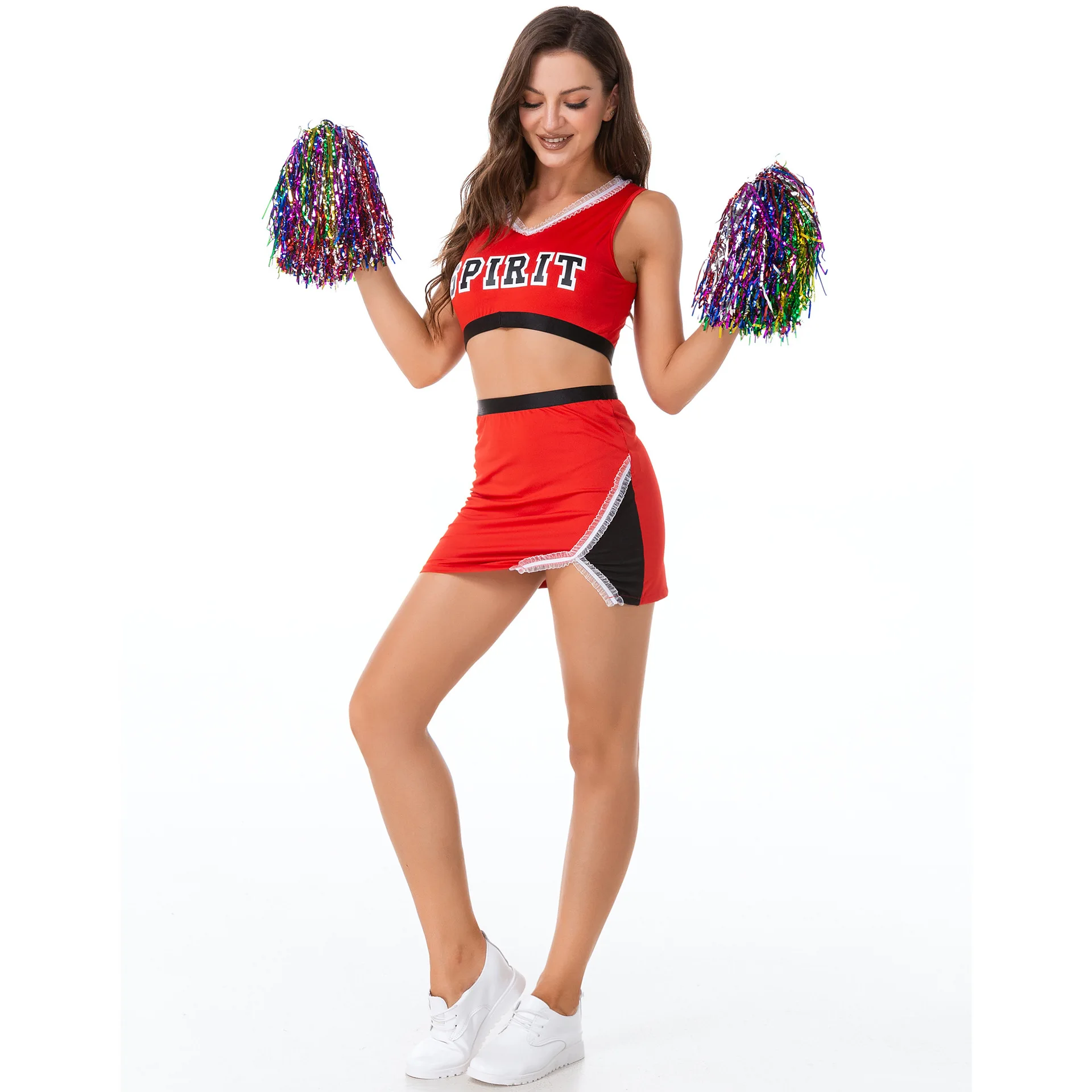 S-L Four Colors New Female Cheerleading Clothing Stage Performance Clothing