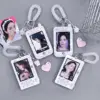 Y2k Acrylic Photocard Holder Key Chain INS Ins Idol Photo Card Holder Decorative Student ID Badge Holder Girls Card Sleeves 2
