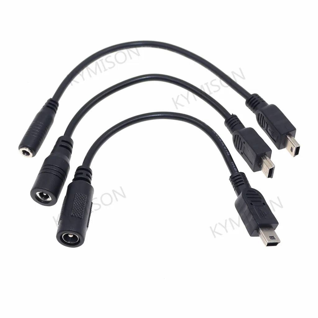 Enchufe de alimentación de CC de 5,5x2,1mm y 4,0x1,7mm, Cable adaptador macho tipo C a Micro USB hembra, impermeable