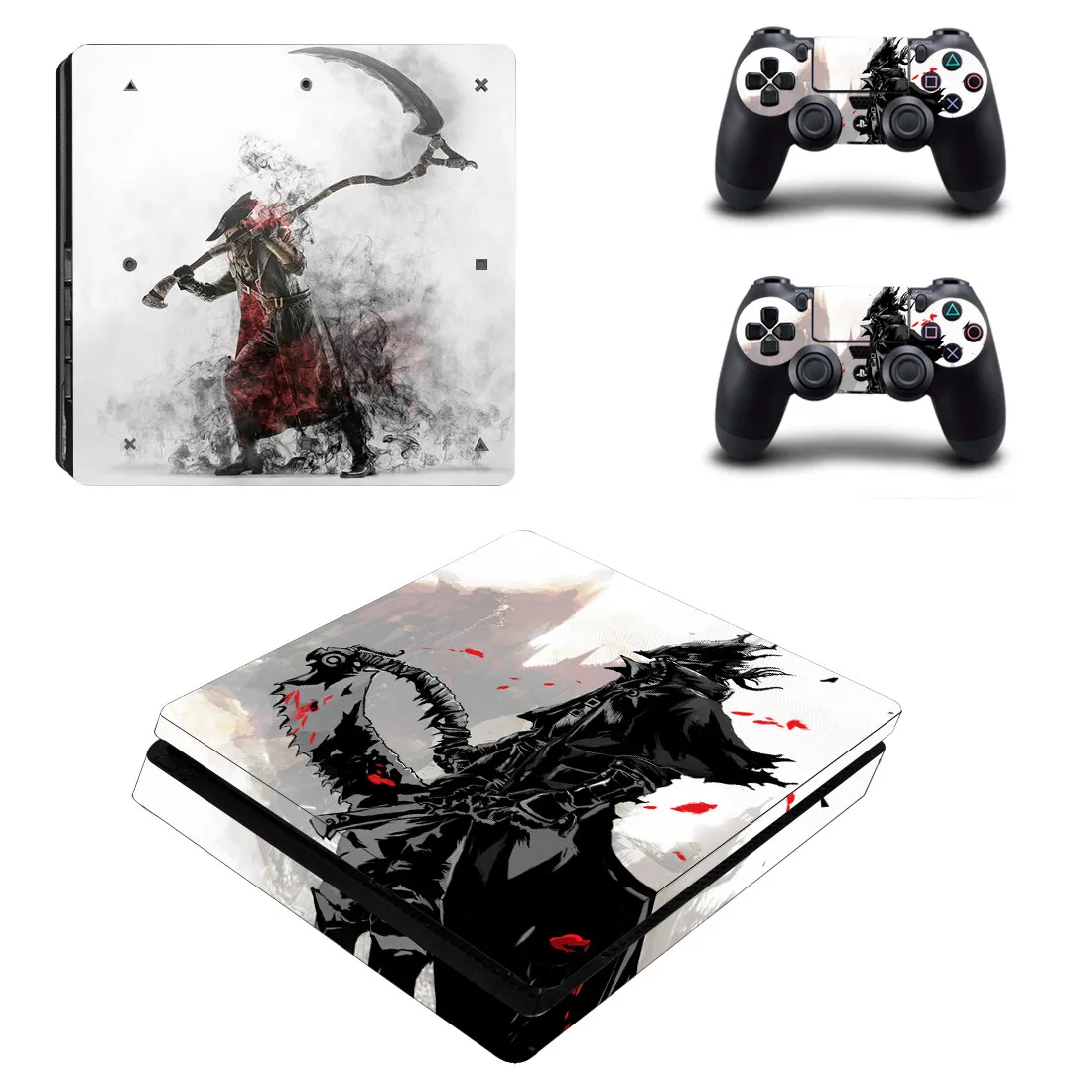 Game Bloodborne Ps4 Slim Skin Sticker Decalcomania Cover Protector Per Console E Controller Skin Vinyl