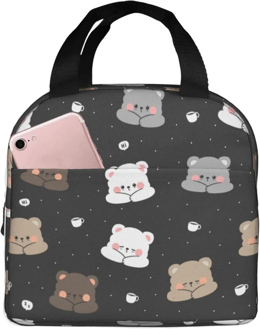 Cute Lunch Bags Kawaii Animal Lunch Box Insulated Lunch Bag for Women  Durable Reusable Tote Bag - AliExpress