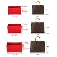 Sac fourre-tout interne pour LV Onthego, sac à main en feutre, doublure d'insertion, organisateur de sac à main, poudres 5