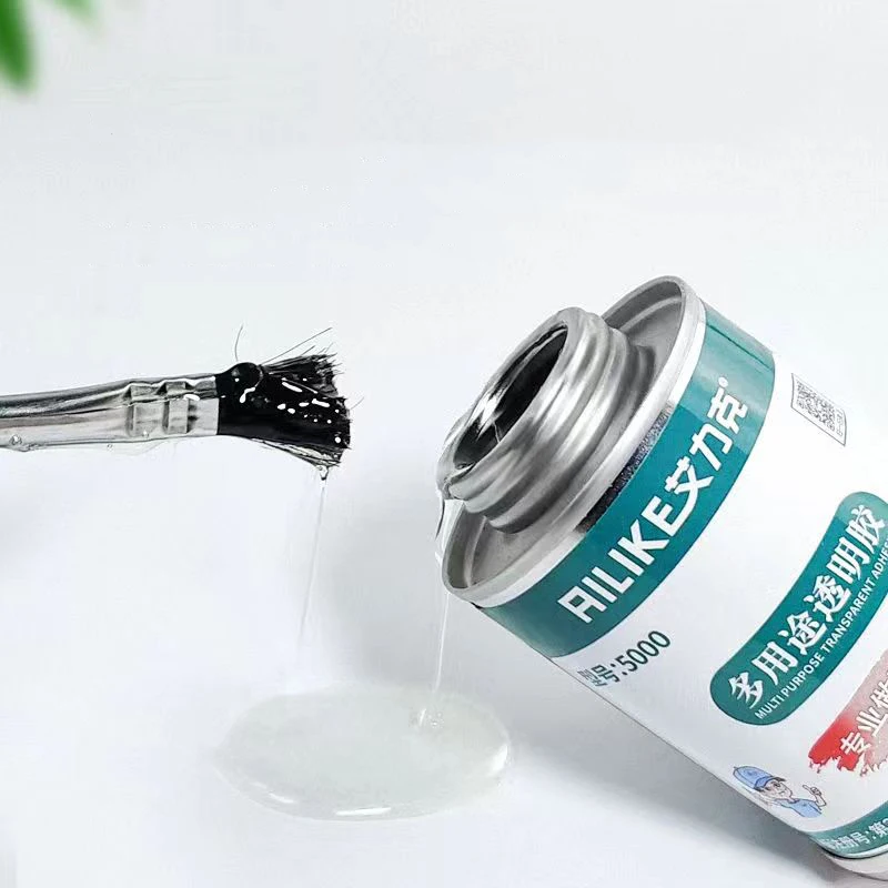 범용 강력한 접착 플라스틱 PU 가죽 ABS 다기능 접착 가방, 스폰지 고무 투명 액체 접착제, 60 ml, 120ml