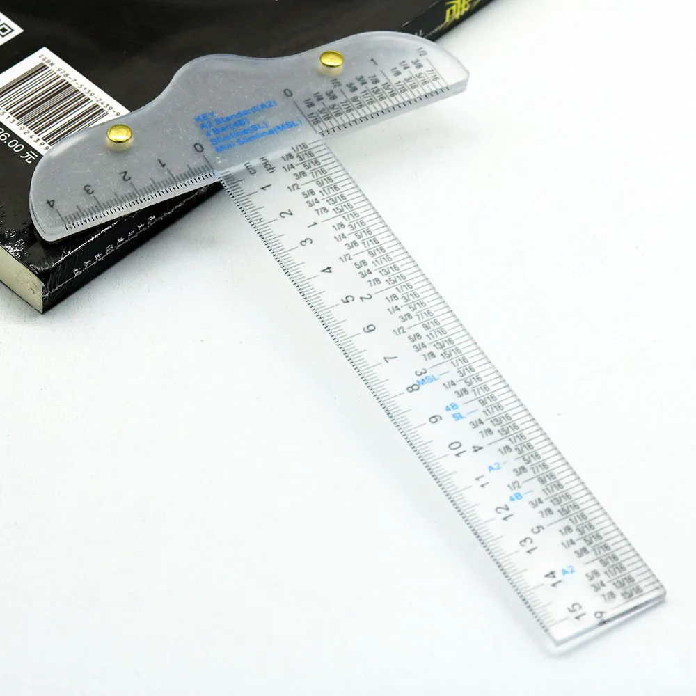6 Clear Acrylic T-Square Ruler For Easy Reference While Crafting T-Square  Ruler Handtool In