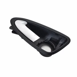 Bright Silver Auto Interior Door Handles - Left & Right Set (Front Left)