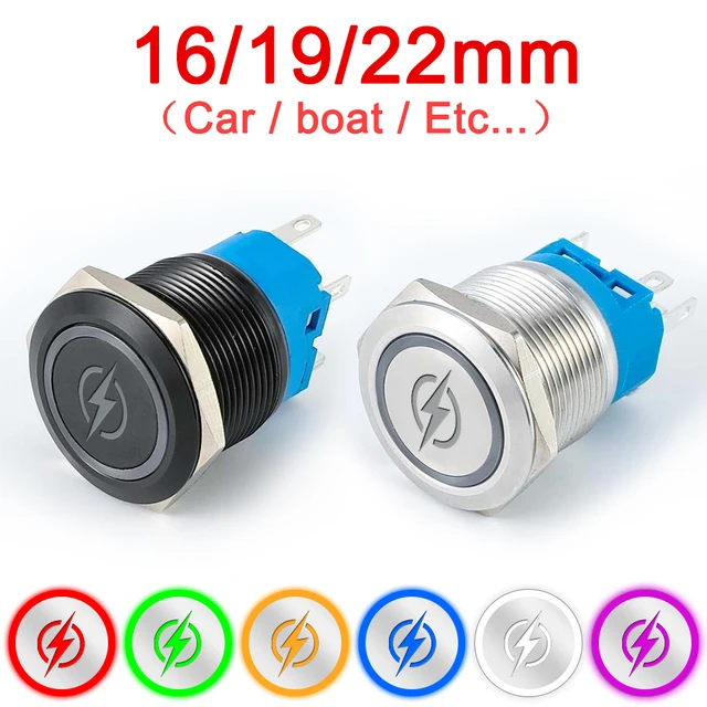 Interruttore A Pulsante Interruttore A Pulsante In Metallo - Foto 3