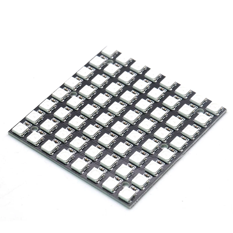 WS2812B 8*8 64 bits a todo Color 5050 RGB lámpara LED Panel de luz ...