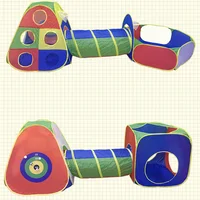 3-5 Pcs Portable Children's Camping Tent Kids Beach Tent Ocean Ball Pool Kids Tent Pop-up Tent Play House Baby Crawling Tunnel 2