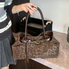 Leopard PU Leather Shoulder Bags for Women 2026 Luxury Designer Brand Trend Tote Bag Females Short Handle Handbags and Purses 1