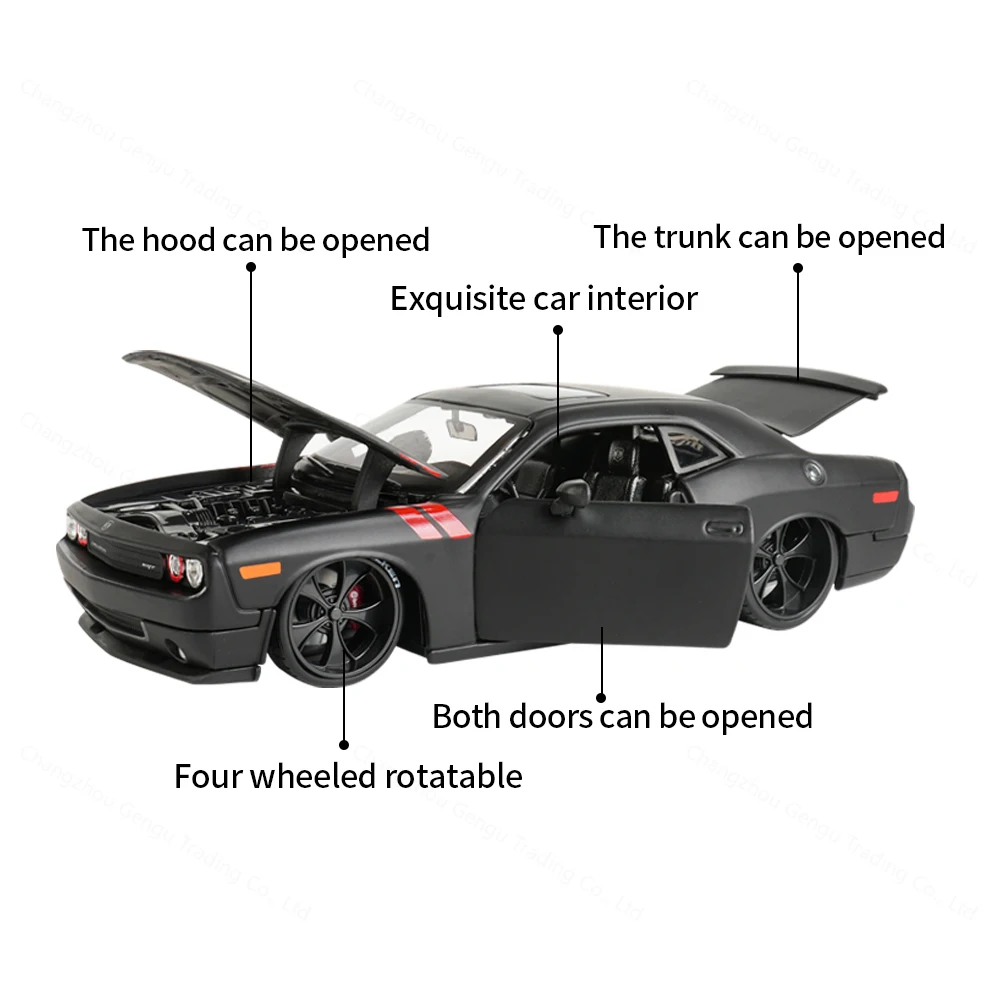 Maisto 1:24 2008 Dodge Challenger Sports Car Static Die Cast Vehicles Collectible Model Car Toys 2