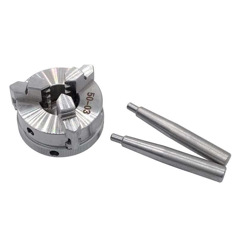 MiniManualLathethreejawchuck50mmHighPrecisionCNCWoodDrill