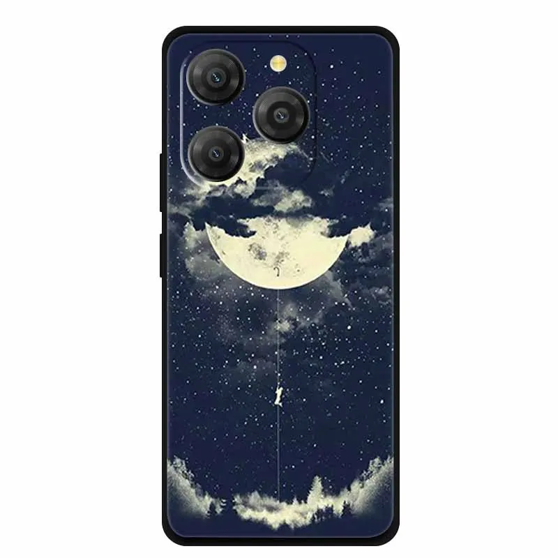 Black Silicone Protective Case for Smartphone - Durable TPU Cover