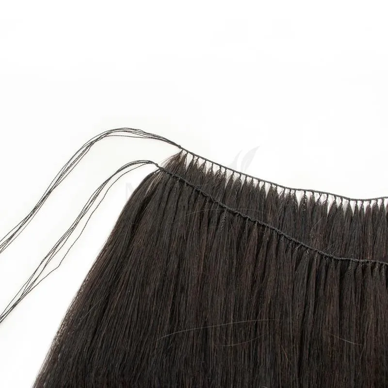 Peří vlasy svazky prodlužování přírodní ryba linky člověk vlasy non-remy neviditelná mikro kroužky vlasy prodloužení útek 100g 140strands
