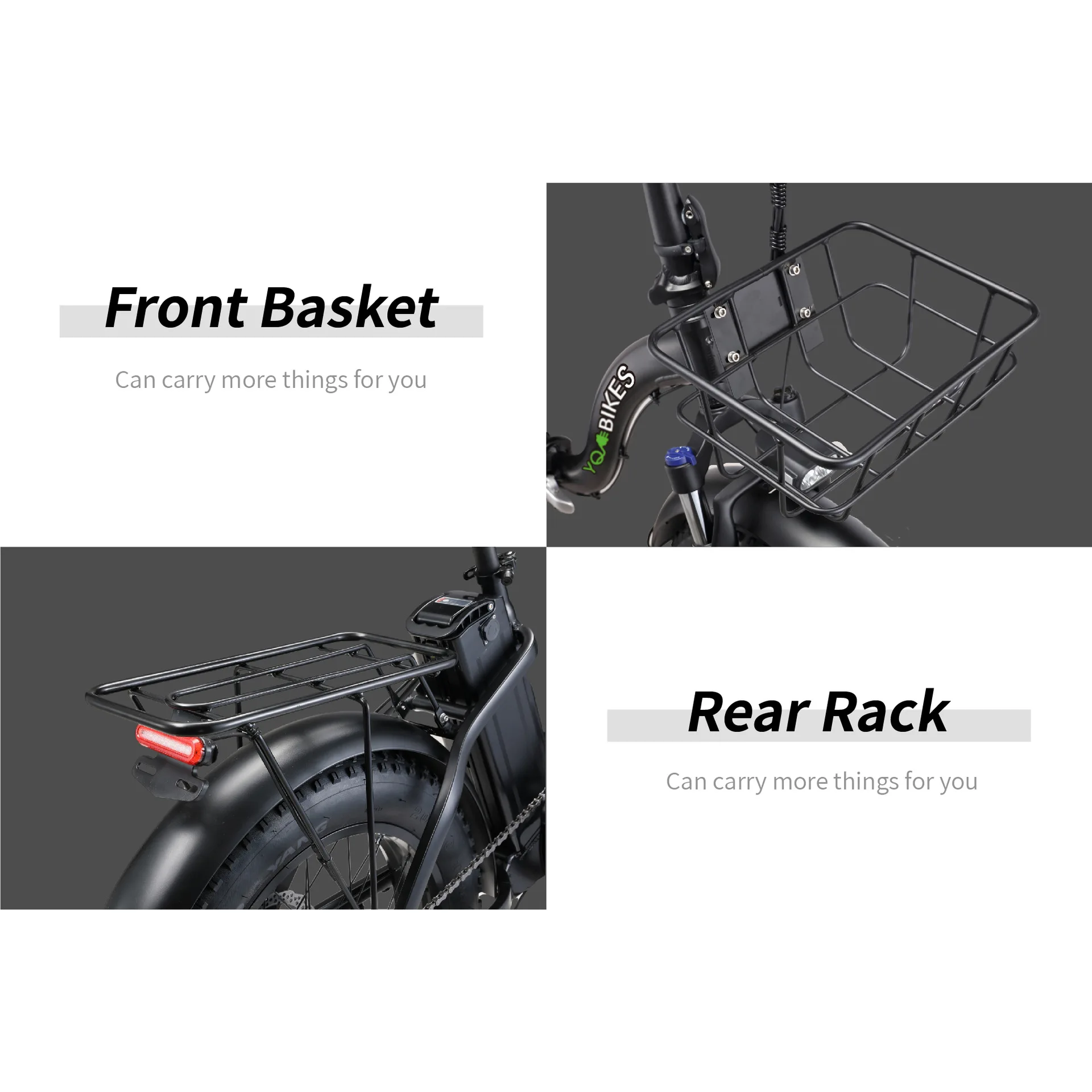 DEEPOWER Electric Bike Adults Foldable Bicycle with 35AH 48V1000W 20" x 4.0 Fat Tire Urban Electric Bicycle Ebike