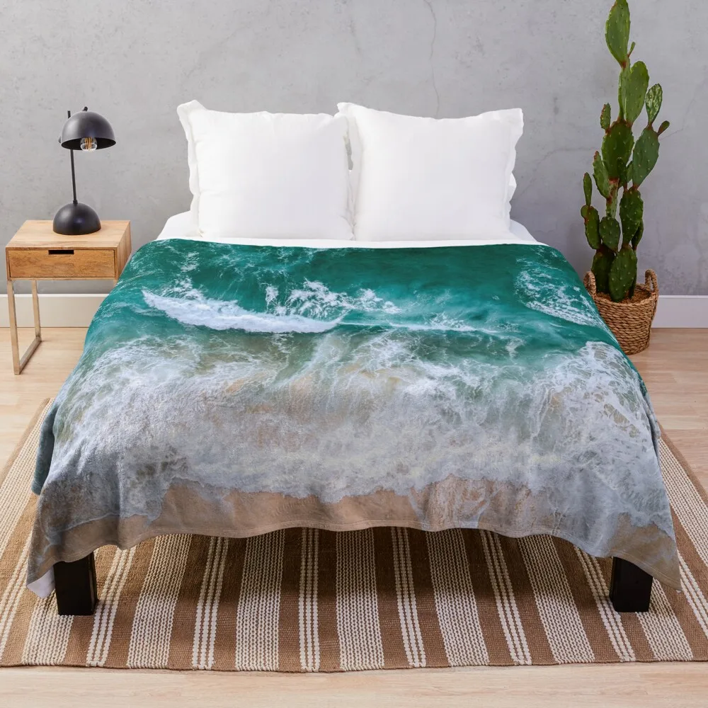 

OCEAN AND BEACH Throw Blanket sofa bed Thermal Soft Big for sofa Blankets