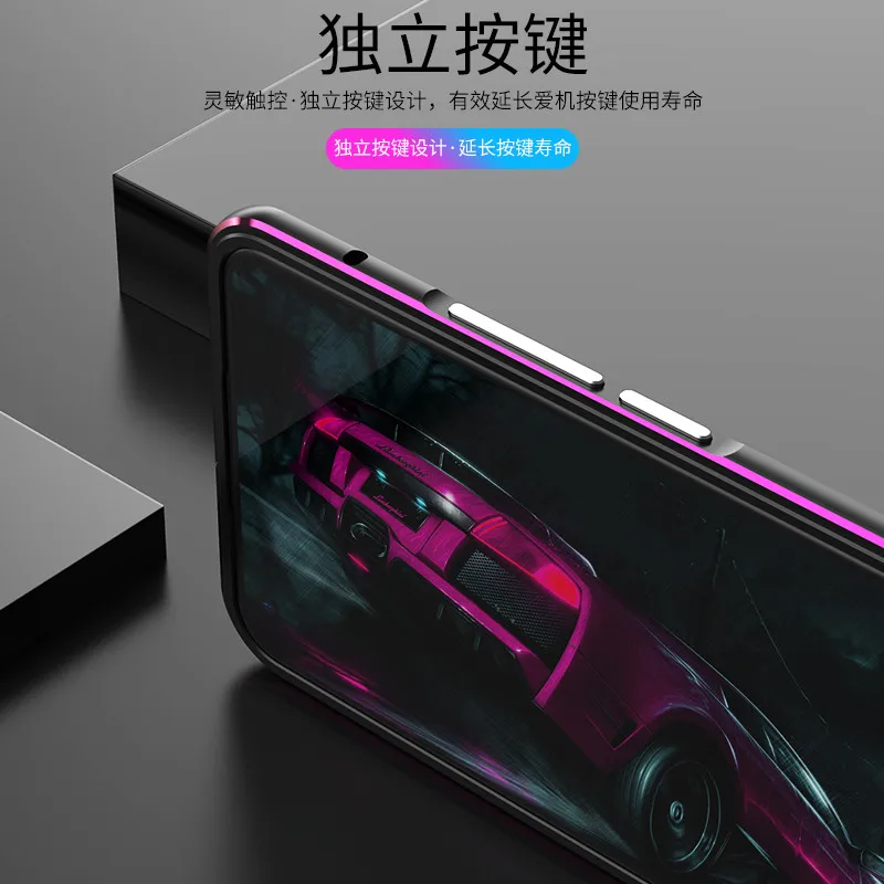 Aluminum Metal Bumper Frame For VIVO X50 X 50 Pro 4G Slim Phone Case Camera Protector Metal Frame Cover