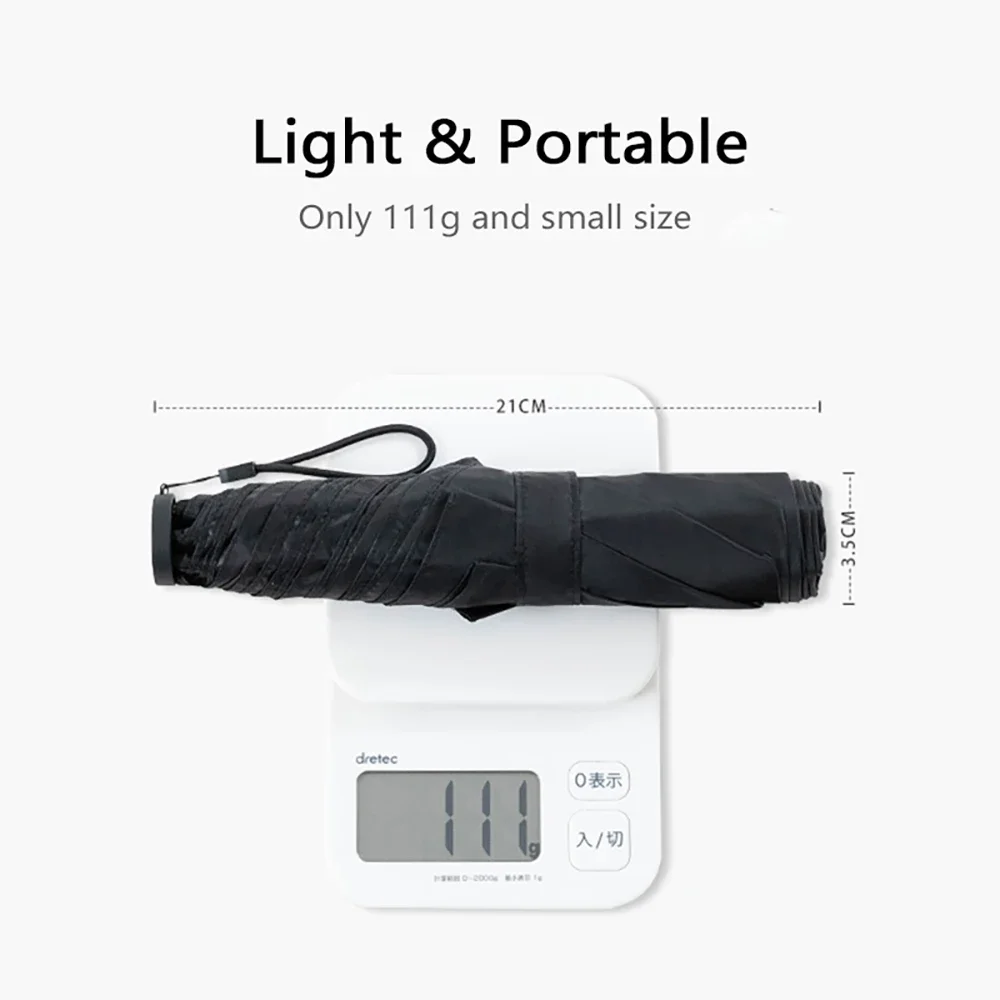 Parachase Folding Umbrella Rain Women Men Ultralight Portable Travel Japanese Umbrella Windproof 6K Mini Clear Paraguas