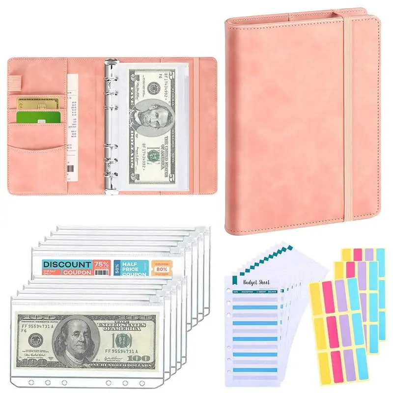 

Cash Stuffing Envelopes Binder Budget Binder With Cash Envelopes Cash Budget Book Portable Money Binder Organizer Waterproof