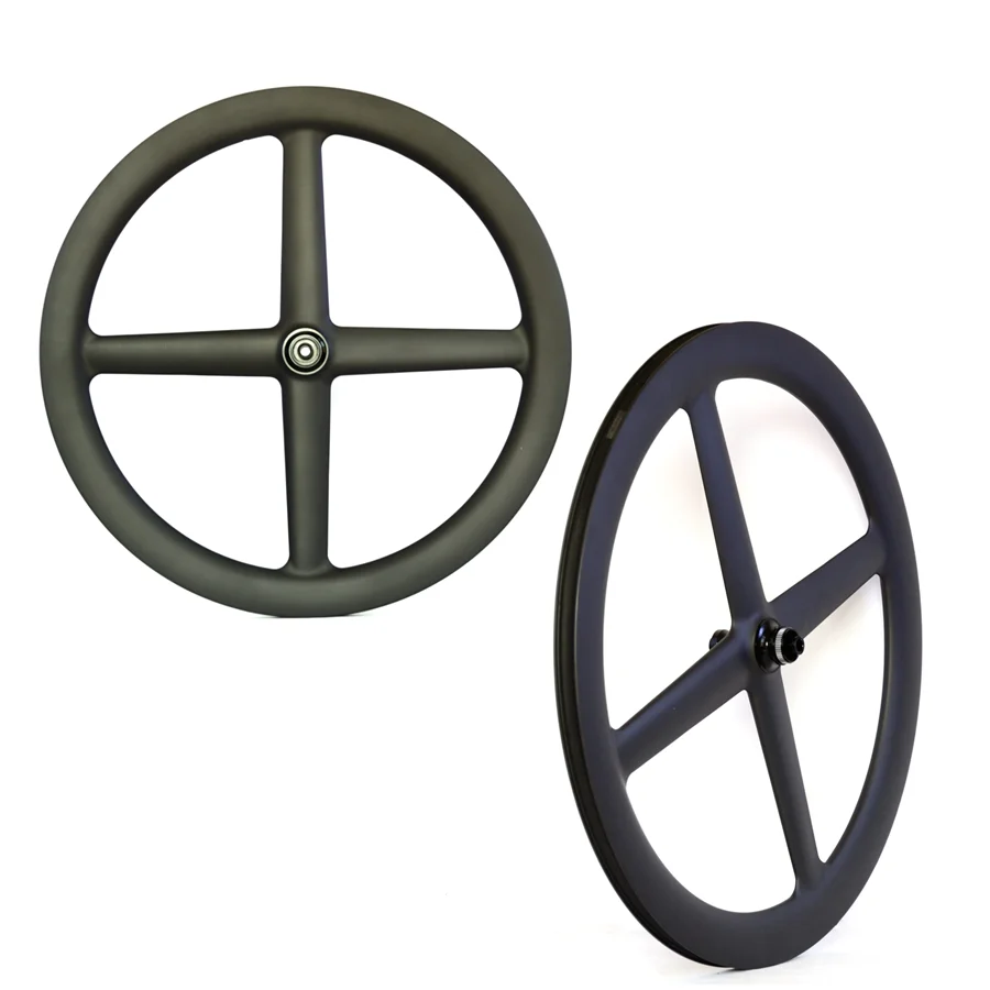 Track or Road Bike Wheelset 4 Spoke Full Carbon Wheels