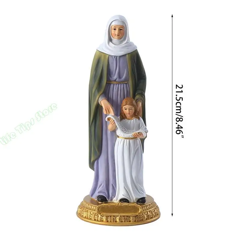 Virgin Mary & Saint Anne Resin Statue 5