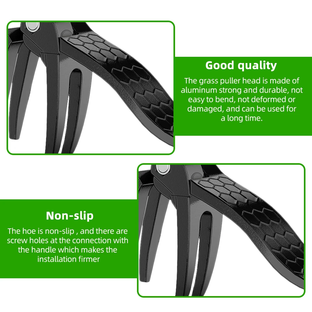 Stand Up Weed Puller Claw Tool Aluminum Alloy Weeding Head Replacement Garden Foot Pedal Digging Grass Shovel Root Remover 3