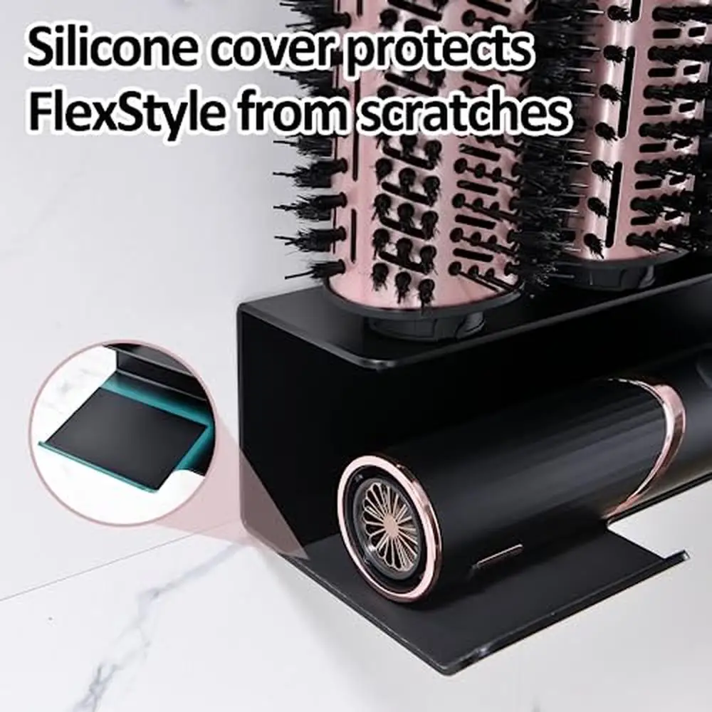 Wall Mounted Organizer Storage Rack Holder Shark FlexStyle Air Styling System Holds Attachments Brushes Nozzle Diffuser Cord 4