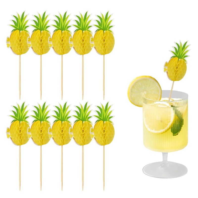 30/50 Stück Regenschirm-Cocktail-Picks für hawaiianische Sommer-Tropen-Geburtstagsfeier-Dekoration, Cupcake-Topper, Lebensmittel-Obst-Picks, Hochzeit – Detail 11