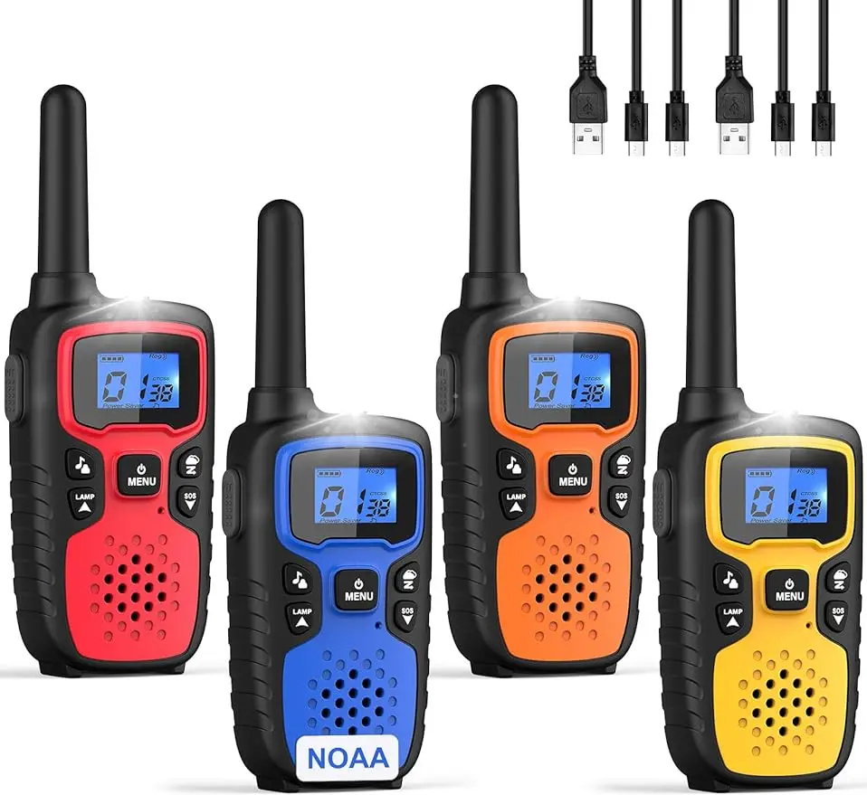 

Wishouse Walkie Talkies for Adults Long Range-Handheld 2 Way Radios Rechargeable,Hiking Accessories Camping Gear Xmas