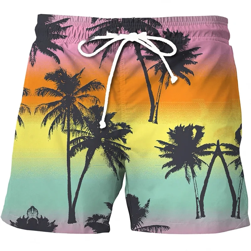 

Hawaii Summer Beach Shorts Men Casual Tropics Board Shorts 3D Printed Swimsuit homme 2023 ropa Fashion Holiday Surf Swim Trunks