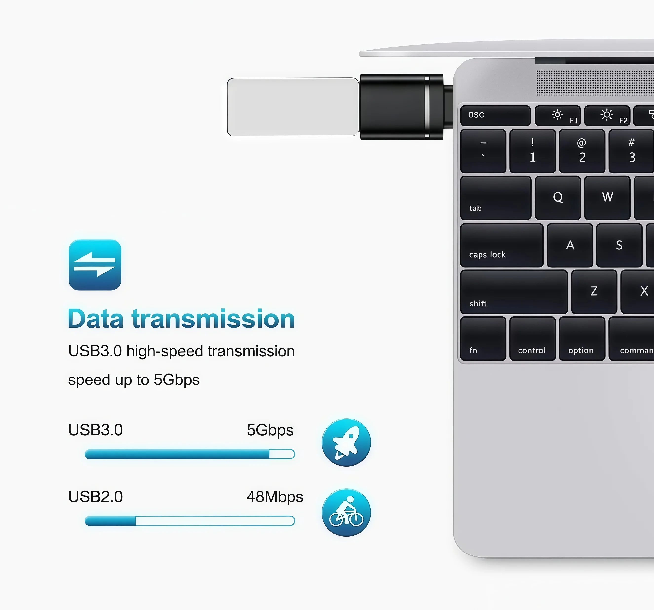 USB3.0-타입 C OTG 어댑터 액세서리 타입-C 암-USB 수 변환기