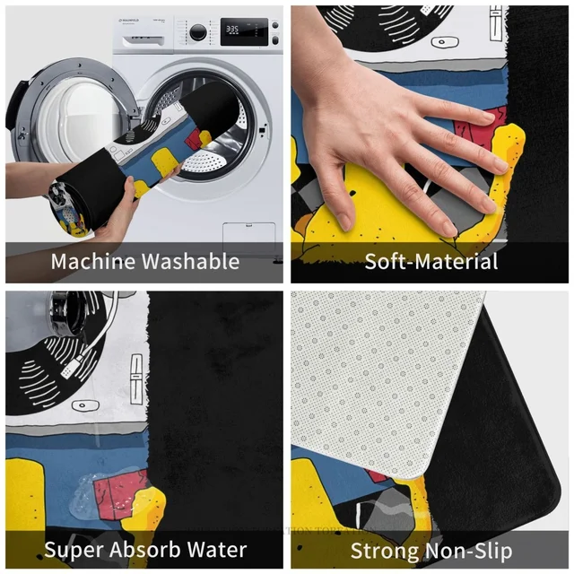 Quasimoto Nem Csúszási Ajtó-Fiú, Aki Szereti A Freddie Gibbs Vintage Photography Bath Konyha Szőnyeg Szőnyegen Modern Dekorációt - Image 5