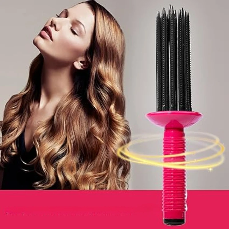 Curling Comb Professional Heatless Hairstyling Tools 17 Teeth Air Volume Hair Fluffy Styling Curler Curls Comb for Hair Salon kapous professional бальзам для придания объема volume up серии caring line 1000 мл