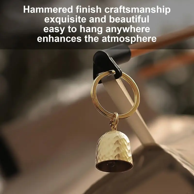 Brass Key Chain Outdoor Metal Bells Pendant Keychain Wind Hangings Keyring