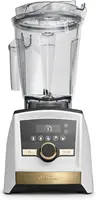 A3500 Ascent Series Gold Label Smart Blender Professional-Grade 64 oz. Low-Profile Container White with Gold Accents 1