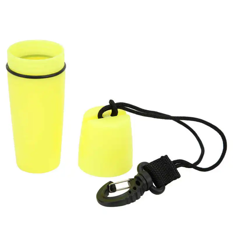 Contenedor Estanco Para Botellas Con Cordón | Caja Impermeable Flotante Para Llaves, Tarjetas Y Accesorios De Playa