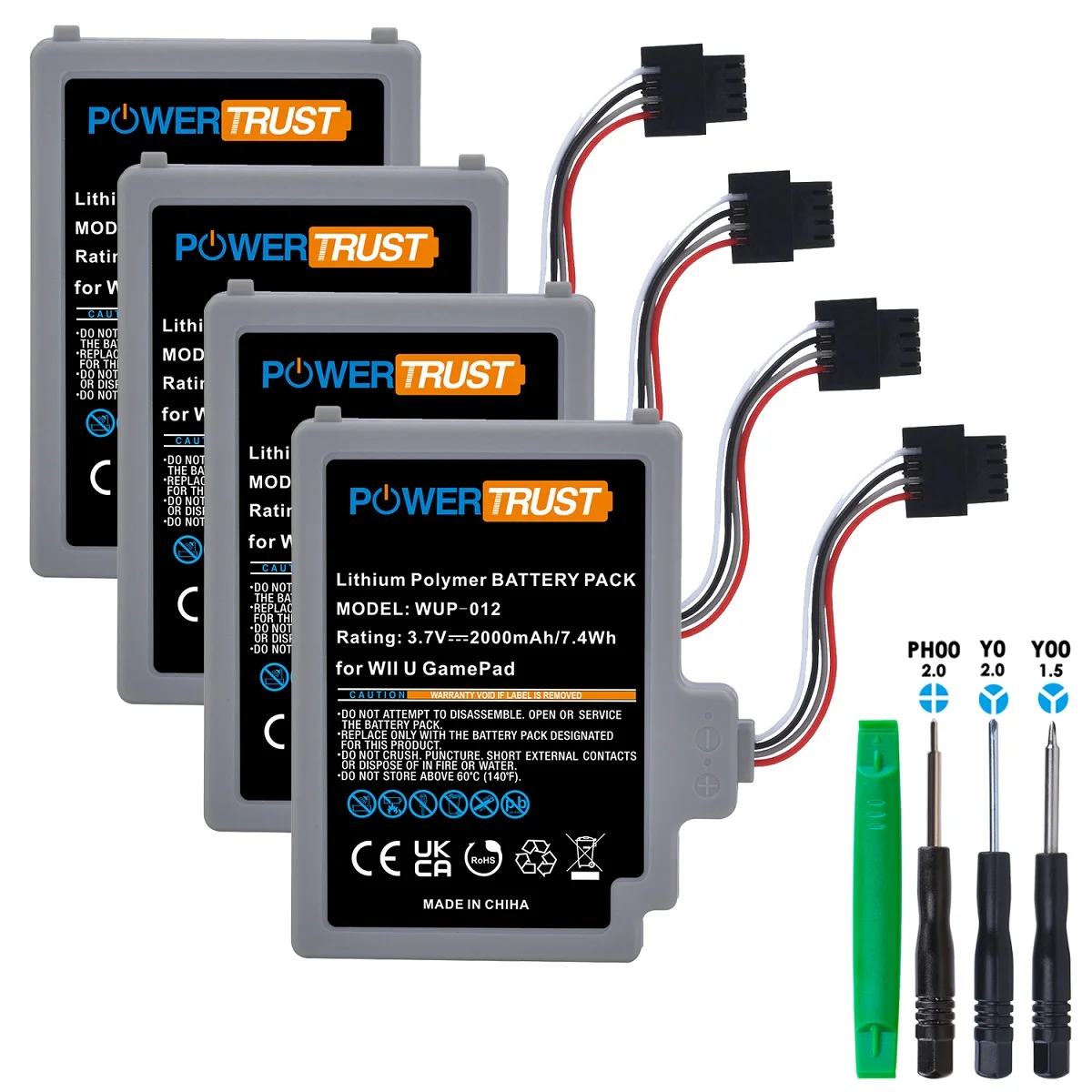 3.7v 2000mah Wup012 Replacement Battery For Nintendo Wii U Gamepad